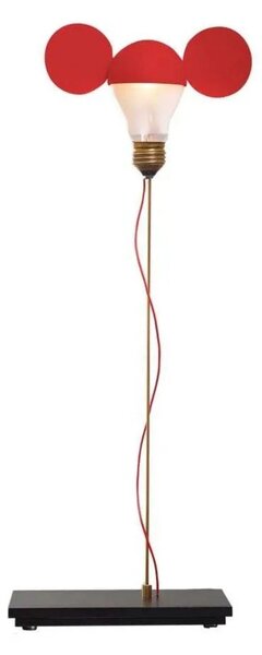 Stolové Lampa Ingo Maurer, stmievateľné, Červená, Obývacia izba, Kov