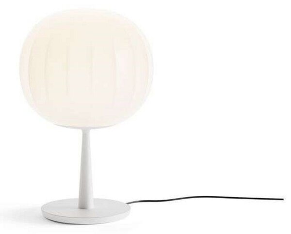 Stolové Lampa Luceplan, stmievateľné, Biela, Obývacia izba, Sklo
