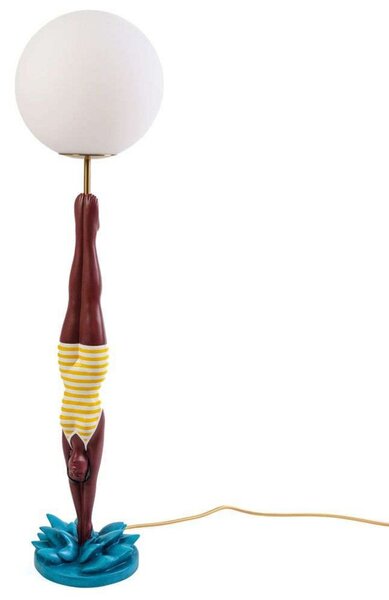 Stolové Lampa SELETTI, Žltá, Obývacia izba, Kov