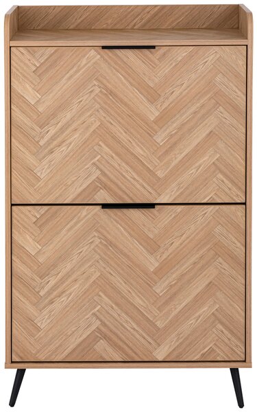 VÝKLOPNÁ SKRINKA NA TOPÁNKY, čierna, farba javora, 70/120/30 cm MID.YOU - Online Only drobný nábytok, Online Only