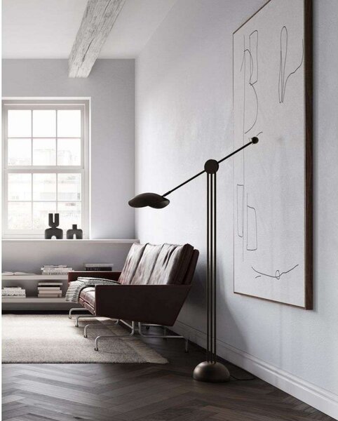 Stojacie Lampa 101 COPENHAGEN, stmievateľné, Bronzová / Stará Mosadz, Obývacia izba, Kov