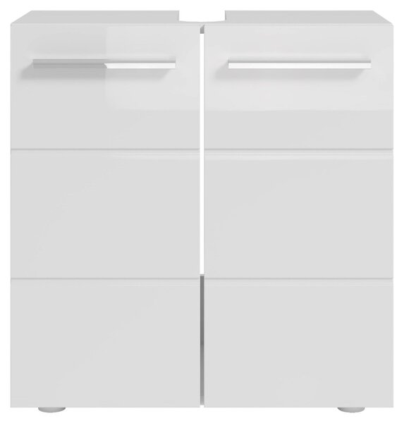 SKRINKA POD UMÝVADLO, biela s vysokým leskom, biela, 60/62/31 cm MID.YOU - Kúpeľňové skrinky, Online Only