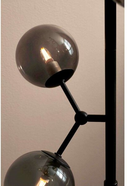Stojacie Lampa Halo Design, Sivá, Obývacia izba, Kov