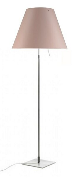 Stojacie Lampa Luceplan, Pudrová, Obývacia izba, Hliník