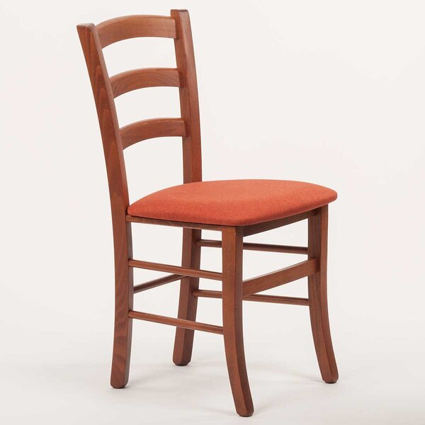 Stima stolička PAYSANE s čalúneným sedákom Vyberte variant ->: Orech, Vyberte látku ->: LUX Terracotta 10