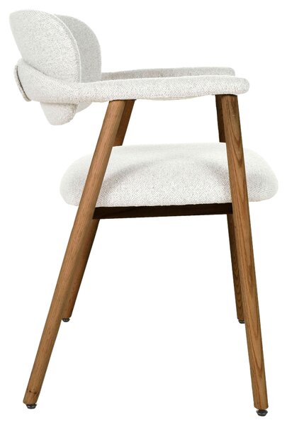 STOLIČKA S PODRÚČKAMI, farba orecha, béžová Livetastic - Stoličky, Online Only