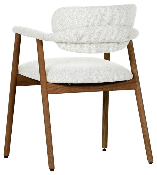 STOLIČKA S PODRÚČKAMI, farba orecha, béžová Livetastic - Stoličky, Online Only