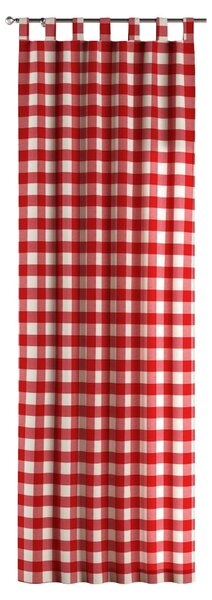 Záves na pútkach farba produktu červená látka vzorované