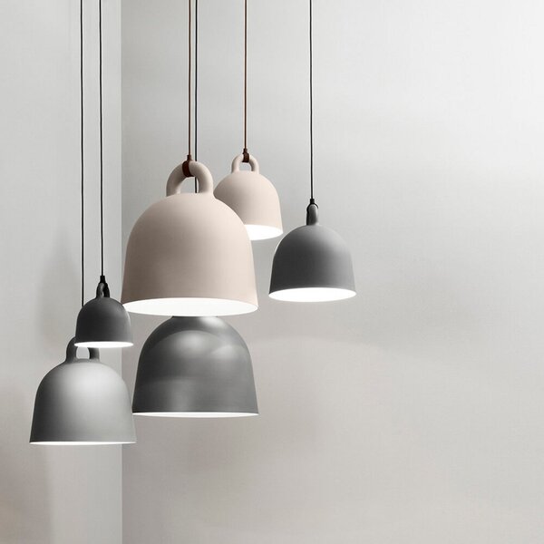 Závesné svietidlá Normann Copenhagen, Béžová, Obývacia izba, Hliník