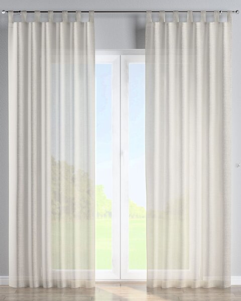 Záves na pútkach farba produktu krémová látka polopriehľadný, lesklá, zapletaná