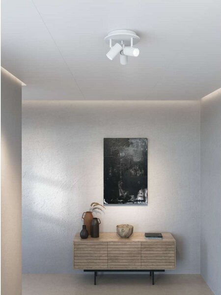 Stropné Lampa Belid, stmievateľné, Biela, Obývacia izba, Kov