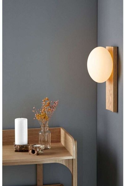 Stolové Lampa Woud, Biela, Obývacia izba, Sklo