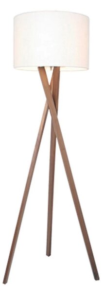 Stojacie Lampa By Rydéns, Biela, Obývacia izba, Drevo