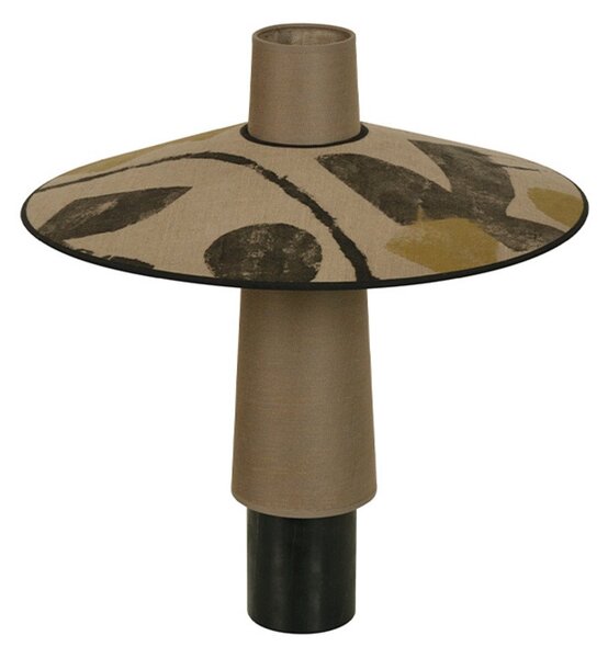Stolové Lampa Forestier, Thésée, Hnedá / Hrdzavá, Obývacia izba, Tkanina / Textil, Boho