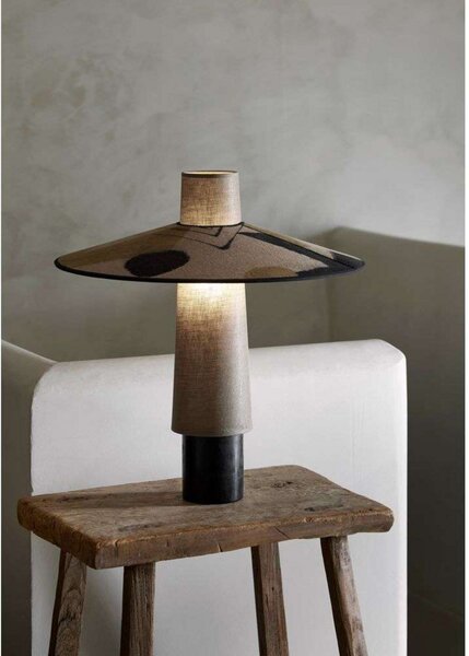 Stolové Lampa Forestier, Thésée, Hnedá / Hrdzavá, Obývacia izba, Tkanina / Textil, Boho