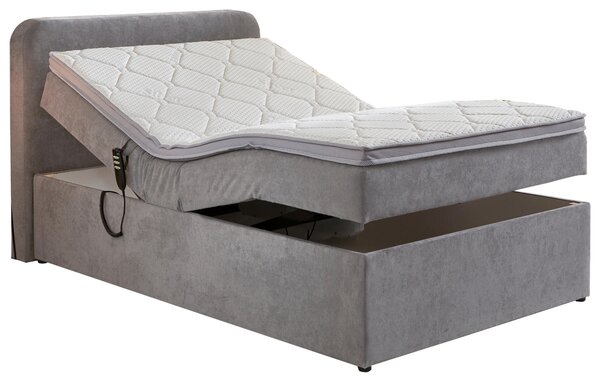 BOXSPRINGOVÁ POSTEĽ, 100/200 cm, svetlosivá Carryhome - Online Only spálne, Online Only