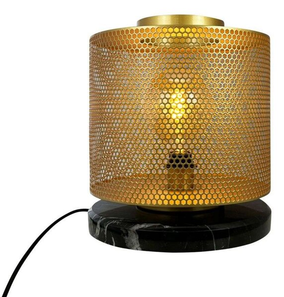 Stolové Lampa Dyberg Larsen, Nantes, Zlatá / Mosadz, Obývacia izba, Mosadz, Škandinávsky
