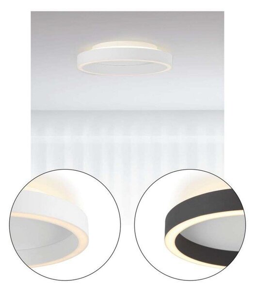 Stropné Lampa Halo Design, stmievateľné, Biela, Spálňa, Plast