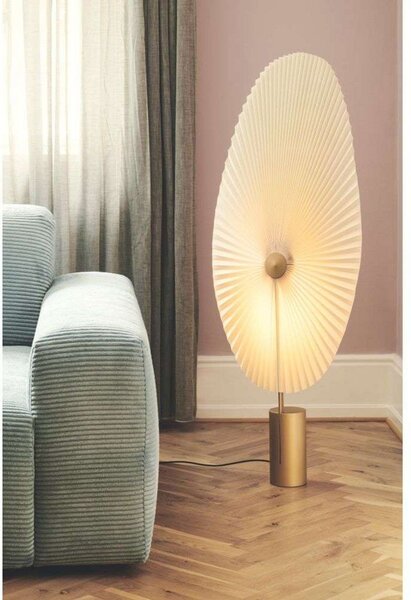 Stojacie Lampa GEJST, Liris, stmievateľné, Zlatá / Mosadz, Obývacia izba, Kov, Dizajnový