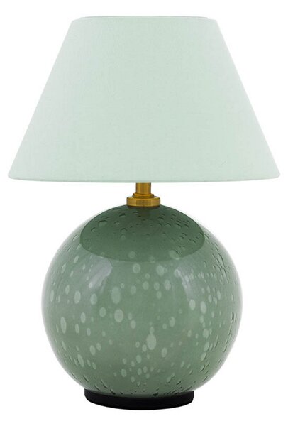 Stolové Lampa Globen Lighting, IRIS, stmievateľné, Zelená, Obývacia izba, Sklo, Vintage