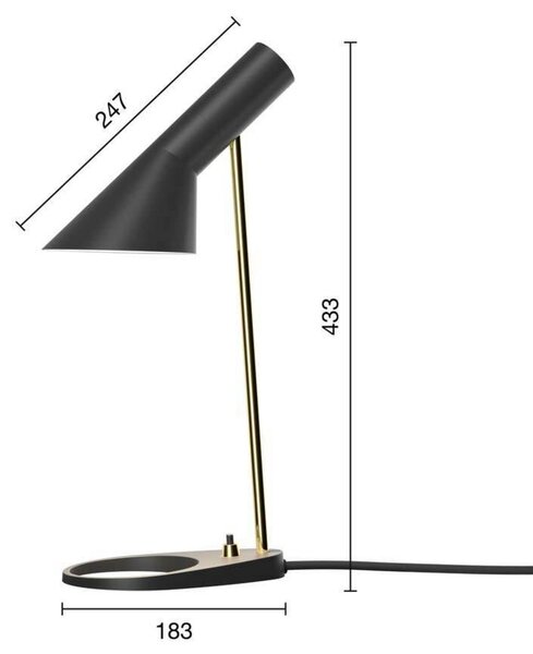 Stolové Lampa Louis Poulsen, Biela, Obývacia izba, Kov
