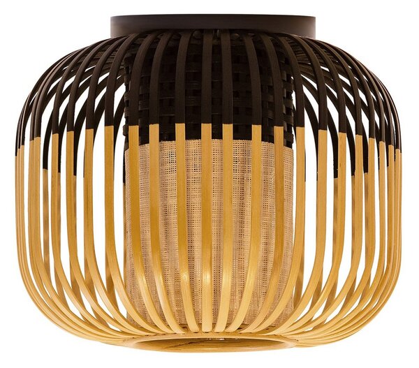 Stropné Lampa Forestier, Bamboo Light XS, stmievateľné, Čierna, Obývacia izba, Bambus, Dizajnový