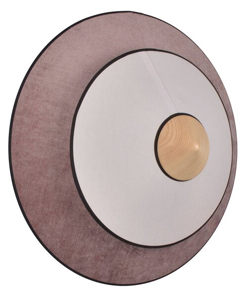 Nástenné Svietidlo Forestier, Cymbal S, Pudrová, Obývacia izba, Tkanina / Textil, Dizajnový