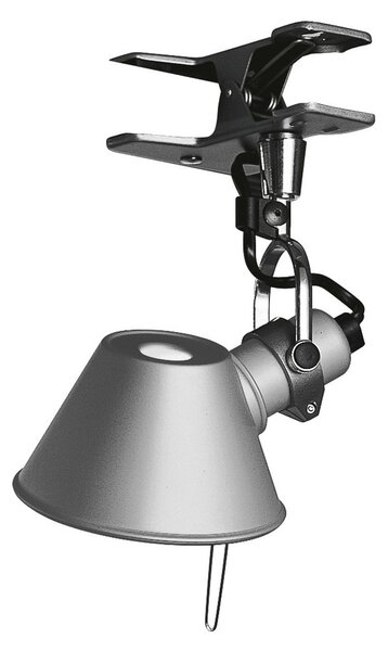 Bodové svetlá Artemide, Tolomeo Micro Pinza, Metalická, Pracovňa, Hliník, Dizajnový