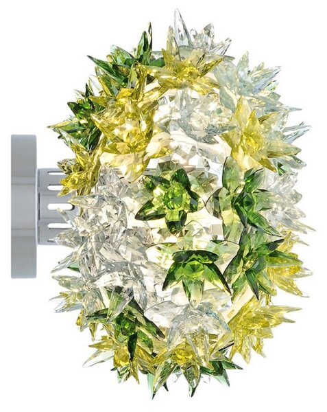 Stropné Lampa Kartell, Bloom CW2, Zelená, Obývacia izba, Plast, Dizajnový