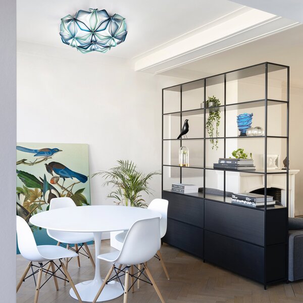 Stropné Lampa Slamp, La Vie M, stmievateľné, Modrá, Obývacia izba, Plast, Dizajnový