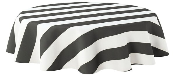 Obrus okrúhly farba produktu čierna látka vzorované