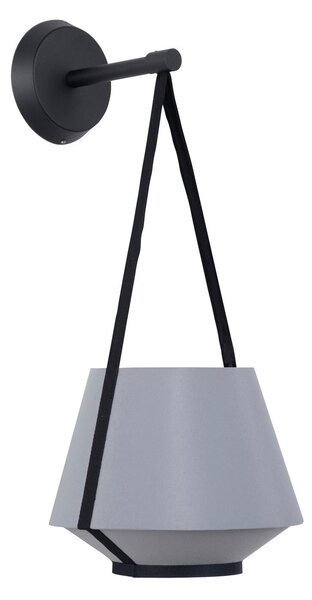 Nástenné Svietidlo Forestier, Carrie XS, stmievateľné, Sivá, Obývacia izba, Tkanina / Textil, Dizajnový