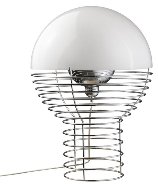Stolové Lampa Verpan, Wire Large, Metalická, Obývacia izba, Kov, Dizajnový