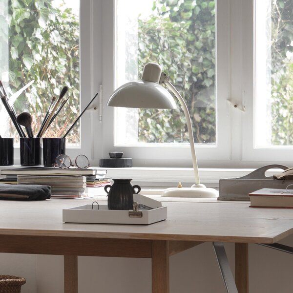 Stolové Lampa FRITZ HANSEN, Kaiser Idell 6556-T, Biela, Obývacia izba, Kov, Dizajnový