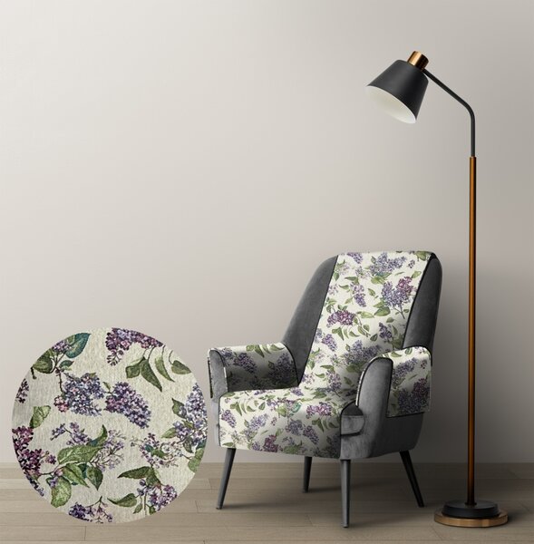 Ervi Gobelínový prehoz na kreslo - Šeříková elegancia