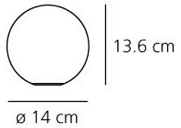 Stolové Lampa Artemide, Dioscuri, Biela, Obývacia izba, Sklo, Dizajnový