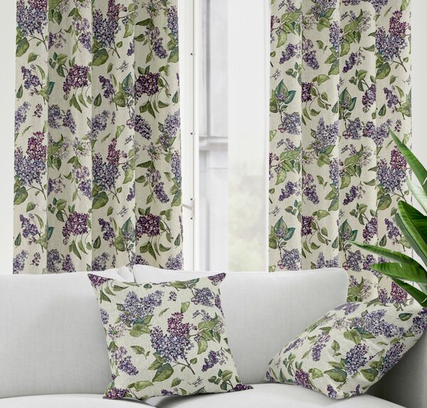 Ervi Gobelínový zatemňovací termo záves - Šeříková elegancia