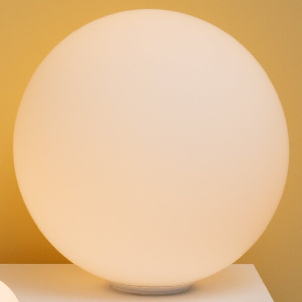 Stolové Lampa Artemide, Dioscuri, stmievateľné, Biela, Obývacia izba, Sklo, Dizajnový