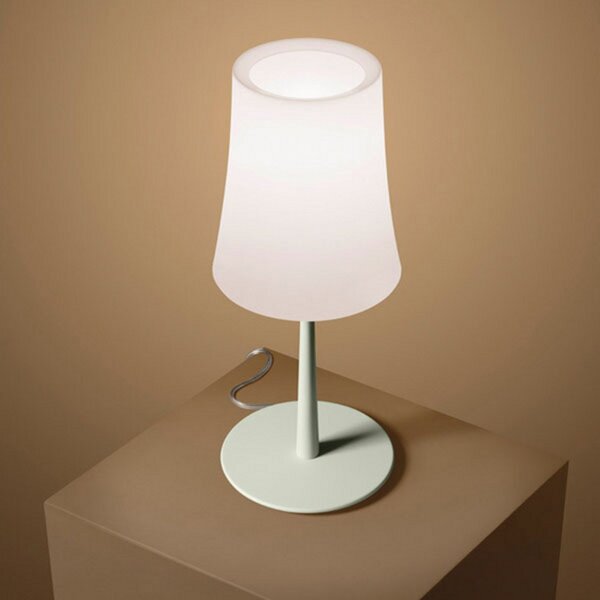 Stolové Lampa Foscarini, Birdie Easy, Biela, Obývacia izba, Kov, Dizajnový