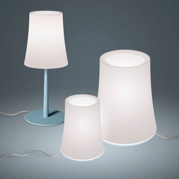 Stolové Lampa Foscarini, Birdie Zero, Biela, Obývacia izba, Plast, Dizajnový