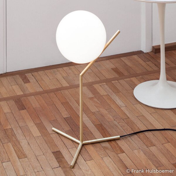 Stolové Lampa FLOS, IC T1, stmievateľné, Zlatá / Mosadz, Obývacia izba, Kov, Dizajnový