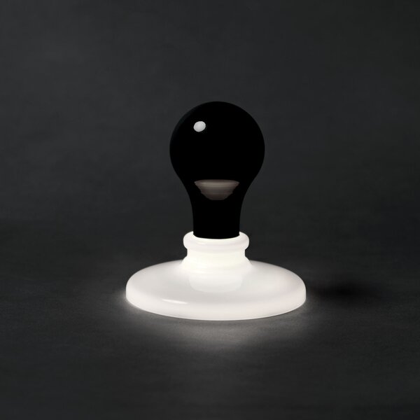 Stolové Lampa Foscarini, Black Light, stmievateľné, Čierna, Obývacia izba, Sklo, Dizajnový