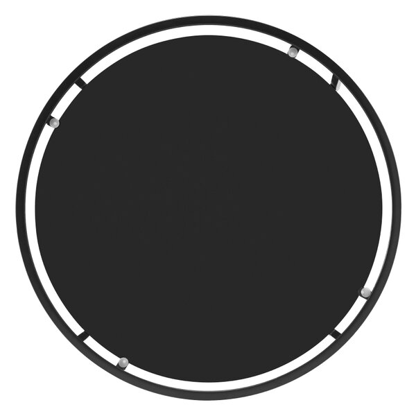 KONDELA Konferenčný stolík, čierna/sklo/kov, PARLAN