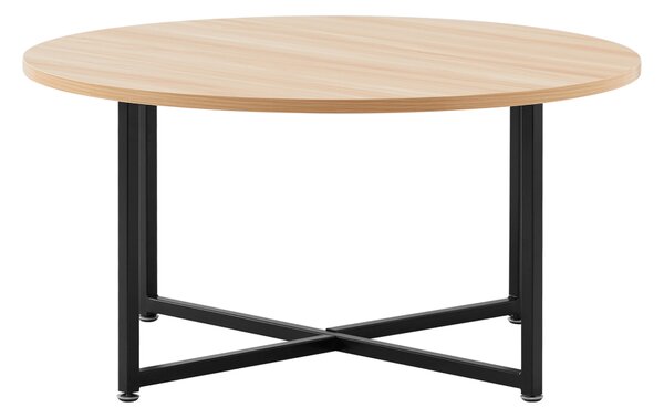KONDELA Konferenčný stolík, dub/čierna, SAFRON