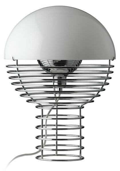 Stolové Lampa Verpan, Wire Small, Metalická, Obývacia izba, Kov, Dizajnový