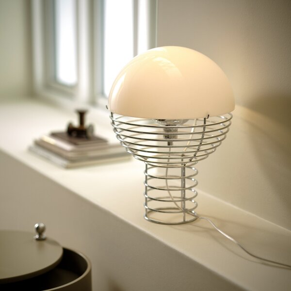 Stolové Lampa Verpan, Wire Small, Metalická, Obývacia izba, Kov, Dizajnový