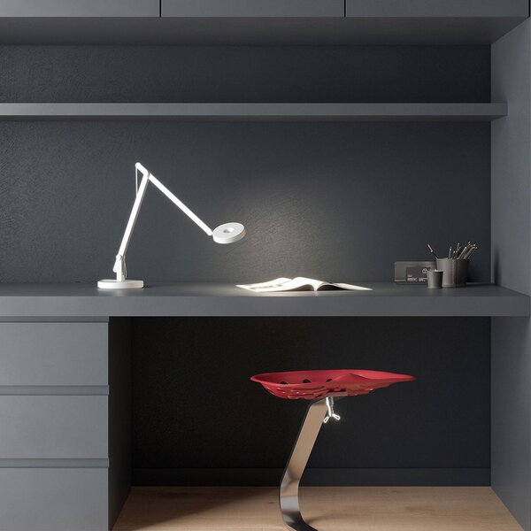 Stolové Lampa Rotaliana, String T1 Mini DTW, stmievateľné, Biela, Pracovňa, Kov, Dizajnový