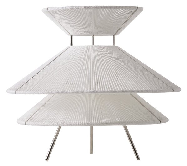 Stolové Lampa FRANDSEN, Kiku, stmievateľné, Biela, Obývacia izba, Tkanina / Textil, Dizajnový
