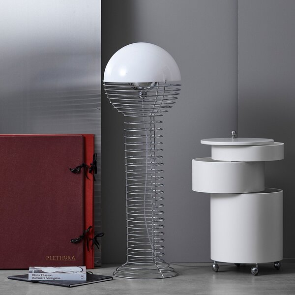 Stojacie Lampa Verpan, Wire, Metalická, Obývacia izba, Kov, Dizajnový