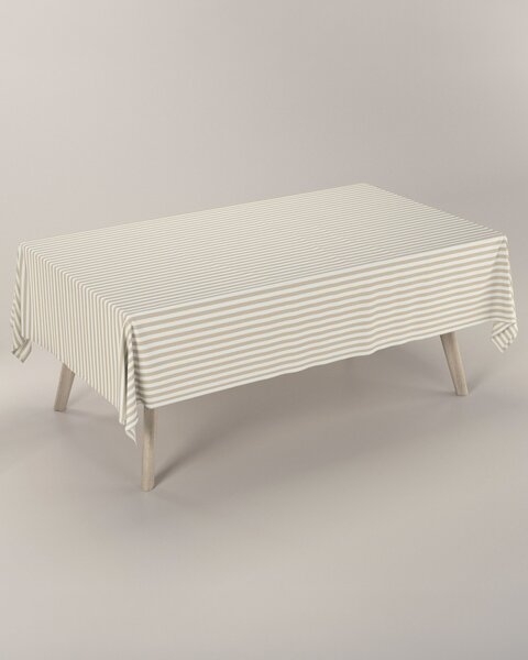Obrus na stôl obdĺžnikový farba produktu béžová látka vzorované